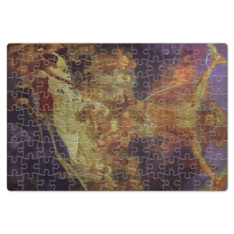 Printio Пазл магнитный 18×27 см (126 элементов) Апофеоз истории славян (альфонс муха) printio скатерть квадратная ар нуво
