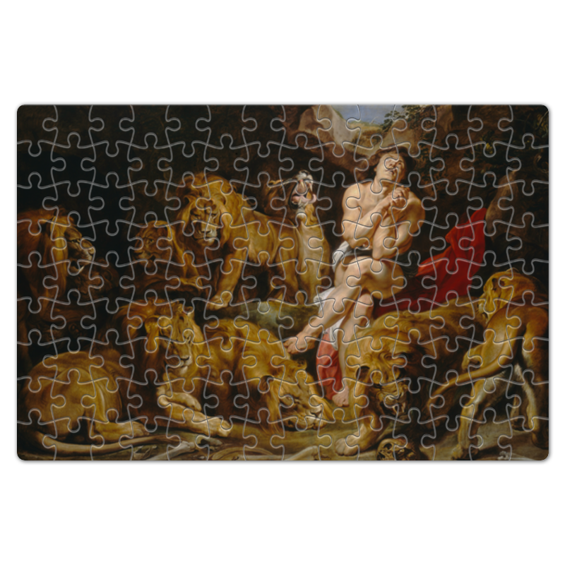 Printio Пазл магнитный 18×27 см (126 элементов) Даниил в яме со львами (картина рубенса) милюгина елена георгиевна национальная галерея искусств вашингтон