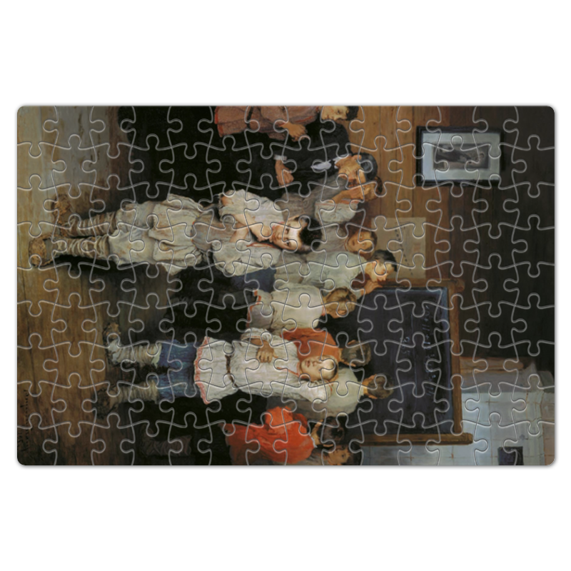 маятник культуры богданова п Printio Пазл магнитный 18×27 см (126 элементов) Устный счёт (богданов-бельский)