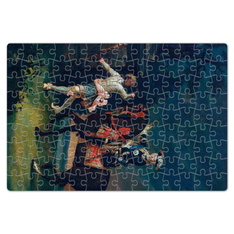 Printio Пазл магнитный 18×27 см (126 элементов) Конный портрет елизаветы петровны с арапчонком захаров виктор николаевич великие правители том 18 елизавета петровна