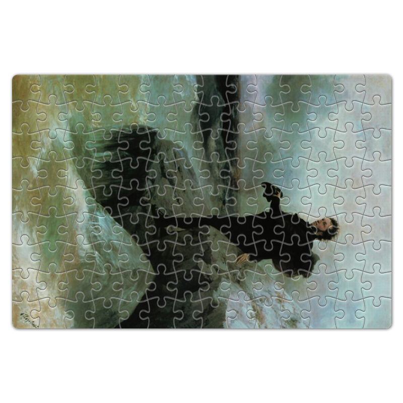 Printio Пазл магнитный 18×27 см (126 элементов) Прощание пушкина с морем (картина репина) printio пазл магнитный 18×27 см 126 элементов бурлаки на волге картина ильи репина