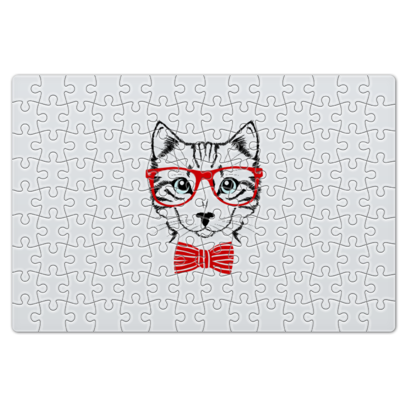 Printio Пазл магнитный 18×27 см (126 элементов) Кошка магнитный пазл кошка рыжая кошка животное на холодильник 27 x 18 см