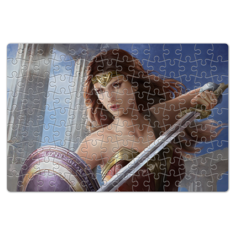 Printio Пазл магнитный 18×27 см (126 элементов) Чудо-женщина / wonder woman