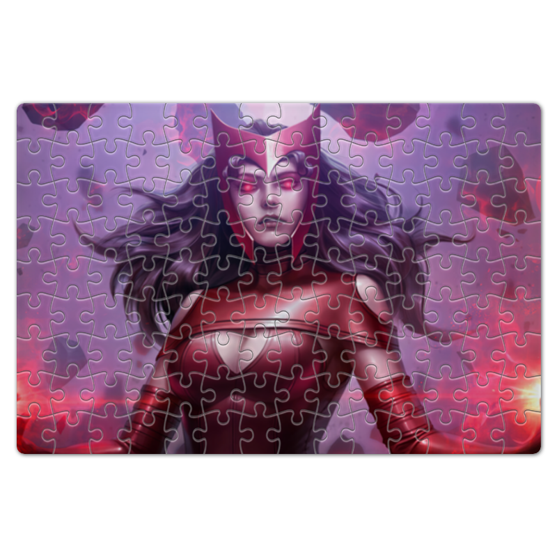 Printio Пазл магнитный 18×27 см (126 элементов) Алая ведьма / scarlet witch