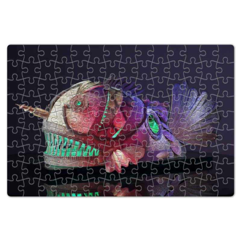 printio пазл магнитный 27 4×30 4 см 210 элементов влюбленные рыбки Printio Пазл магнитный 18×27 см (126 элементов) Flashlight creative