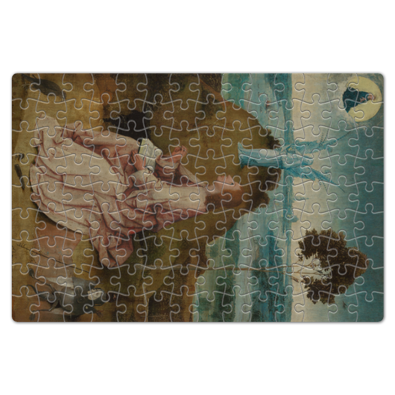 Printio Пазл магнитный 18×27 см (126 элементов) Святой иоанн на патмосе (картина босха)