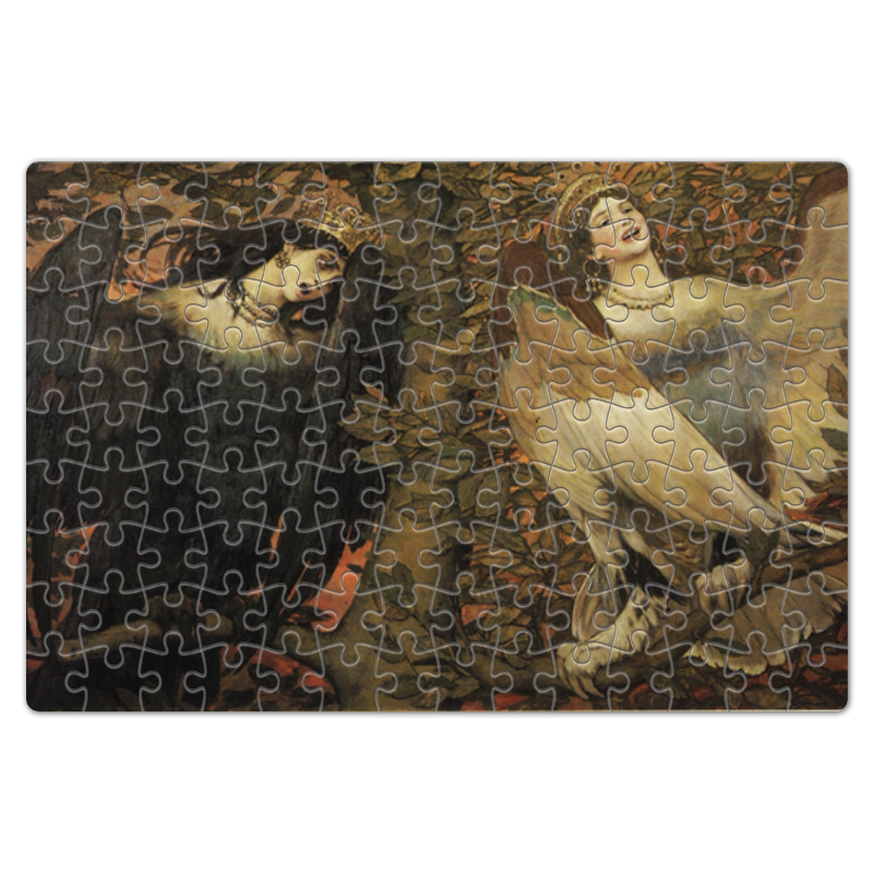 Printio Пазл магнитный 18×27 см (126 элементов) Сирин и алконост. птицы радости и печали виктор васнецов живопись набор открыток