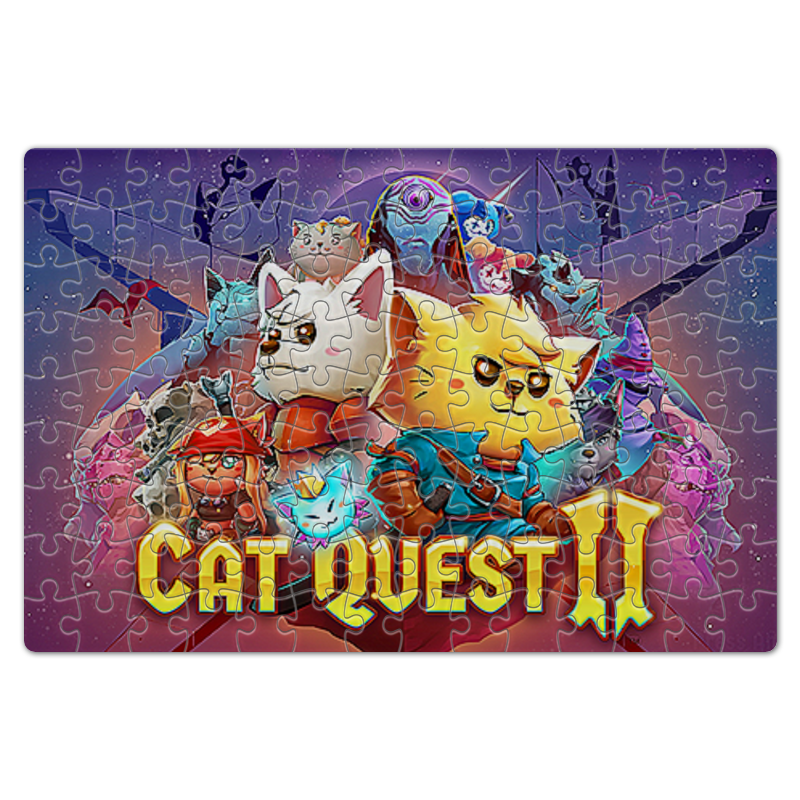 Printio Пазл магнитный 18×27 см (126 элементов) Cat quest