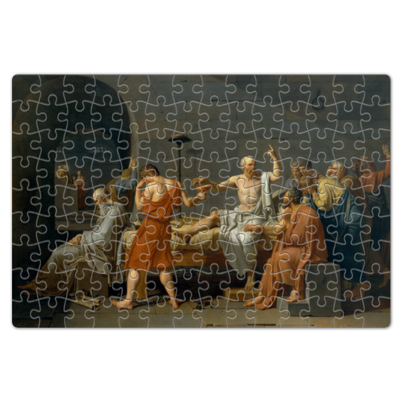 Printio Пазл магнитный 18×27 см (126 элементов) Смерть сократа (картина жака-луи давида)