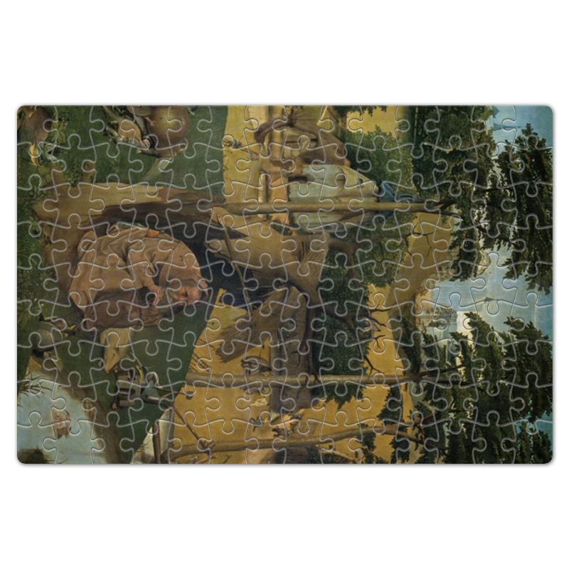 Printio Пазл магнитный 18×27 см (126 элементов) Искушение святого антония (картина босха) printio лонгслив искушение святого антония картина босха