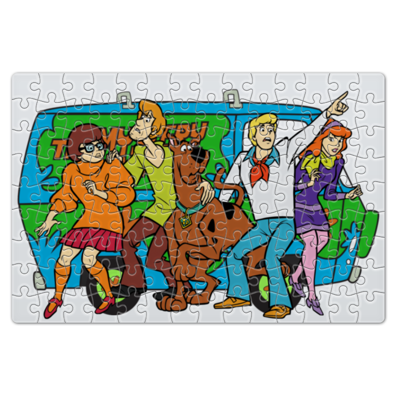 Printio Пазл магнитный 18×27 см (126 элементов) Scooby doo / cкуби ду