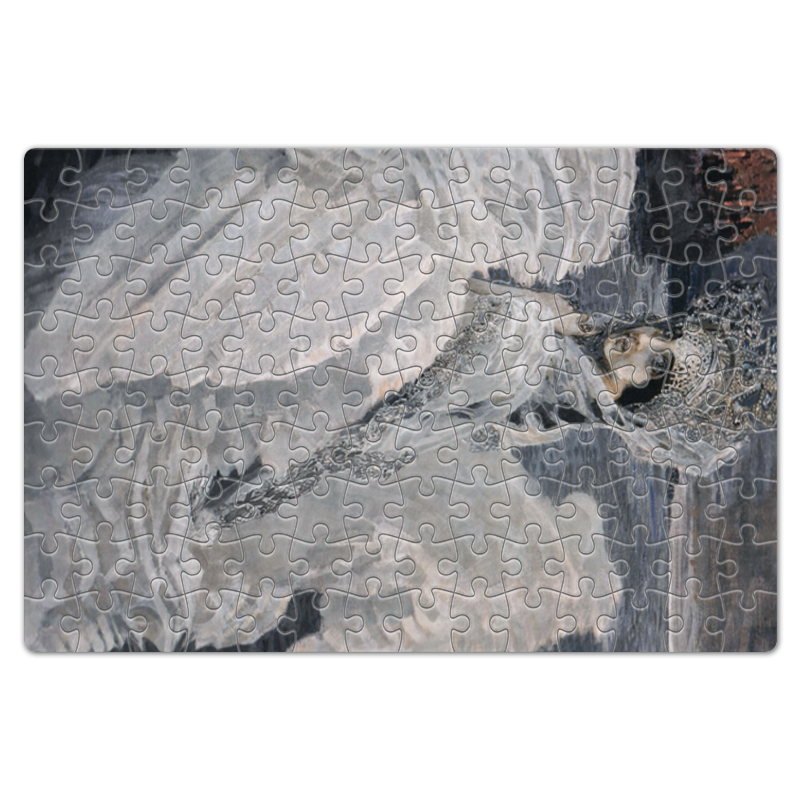 Printio Пазл магнитный 18×27 см (126 элементов) Царевна-лебедь (картина врубеля) пазл сказка о принцессах 260 элементов