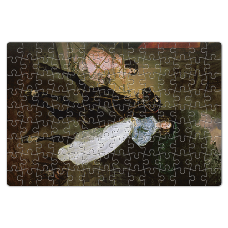 Printio Пазл магнитный 18×27 см (126 элементов) Всадница (картина карла брюллова) printio тетрадь на скрепке всадница картина карла брюллова