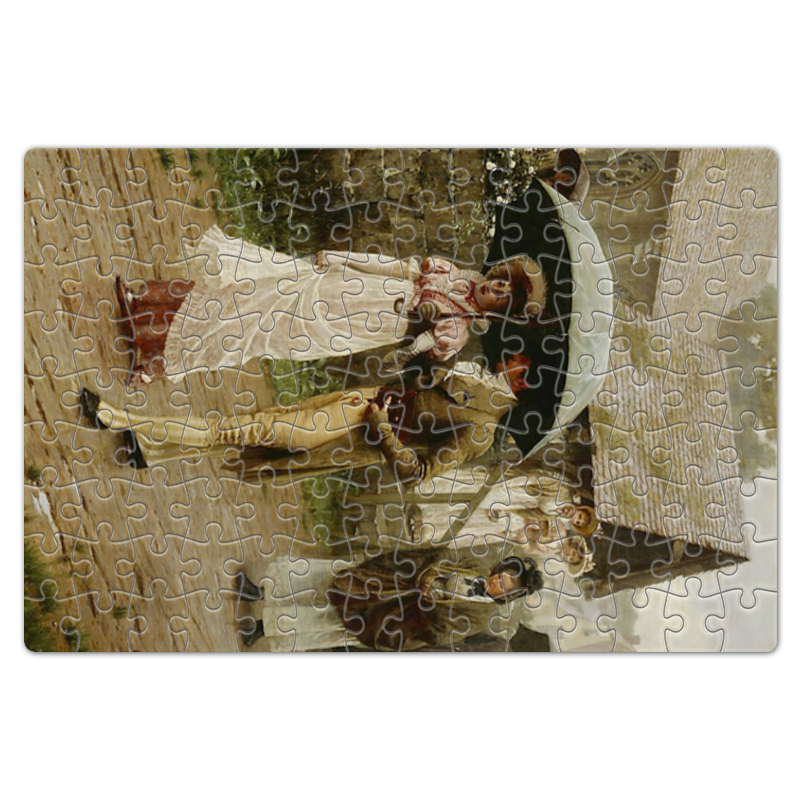 Printio Пазл магнитный 18×27 см (126 элементов) Дождливое воскресное утро (эдмунд блэр лейтон) printio открытка 15x15 см сирень эдмунд блэр лейтон