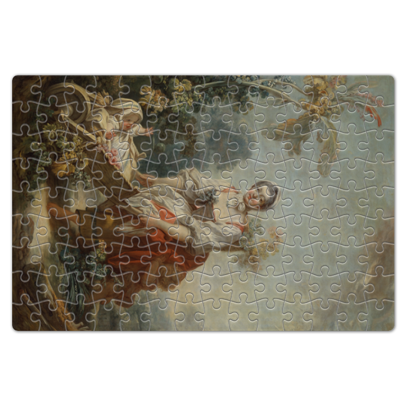 Printio Пазл магнитный 18×27 см (126 элементов) Радости материнства (картина фрагонара)