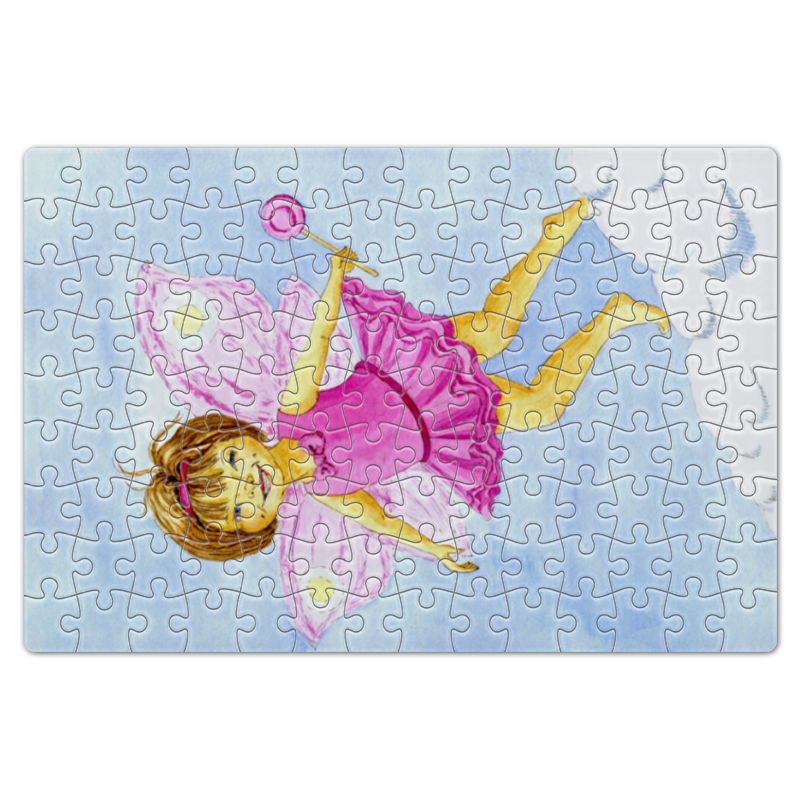 Printio Пазл магнитный 18×27 см (126 элементов) Полет розовой феечки макси пазл феечка художница 15 элементов