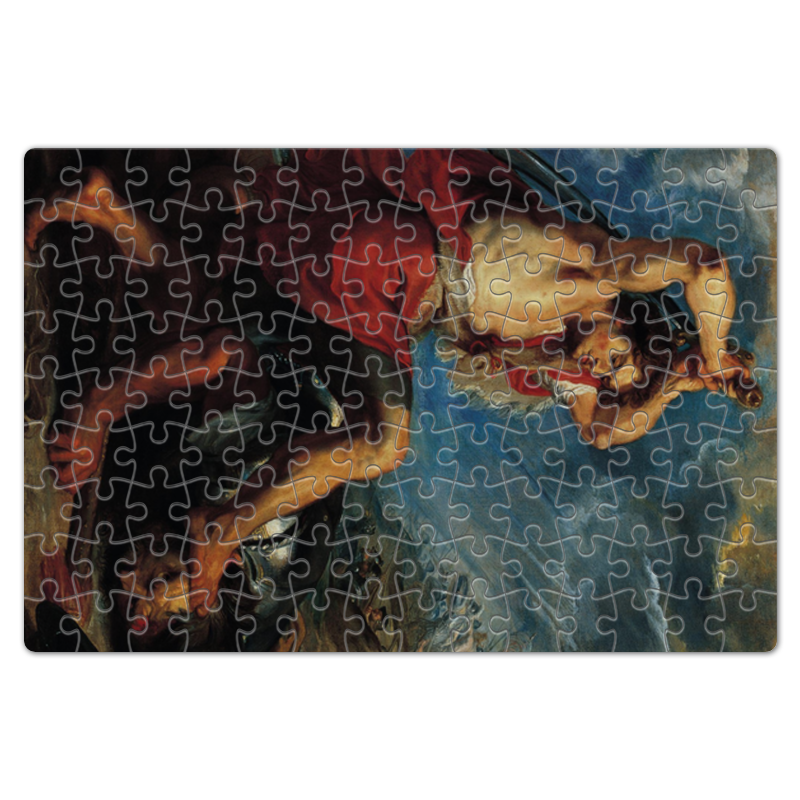 Printio Пазл магнитный 18×27 см (126 элементов) Давид отрубает голову голиафу (картина рубенса)
