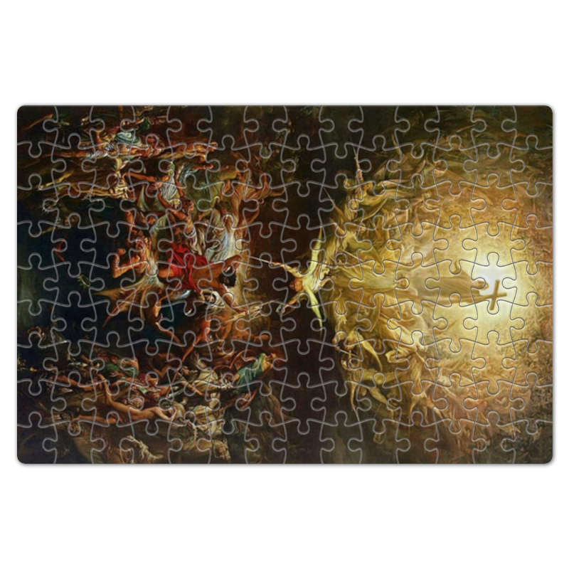 Printio Пазл магнитный 18×27 см (126 элементов) Триумф христианства над язычеством printio тетрадь на скрепке андромеда гюстав доре