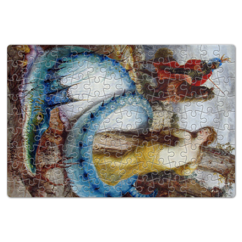 Printio Пазл магнитный 18×27 см (126 элементов) Руджеро и анжелика (арнольд бёклин) милюгина елена национальная галерея берлин