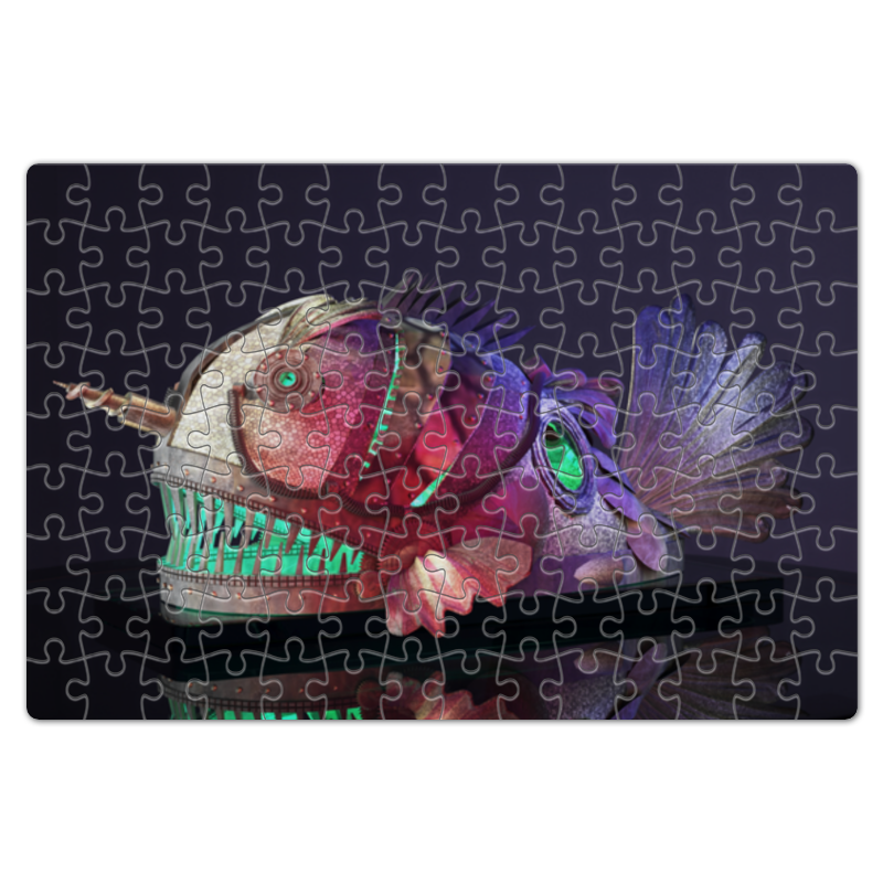printio пазл магнитный 27 4×30 4 см 210 элементов влюбленные рыбки Printio Пазл магнитный 18×27 см (126 элементов) Flashlight creative