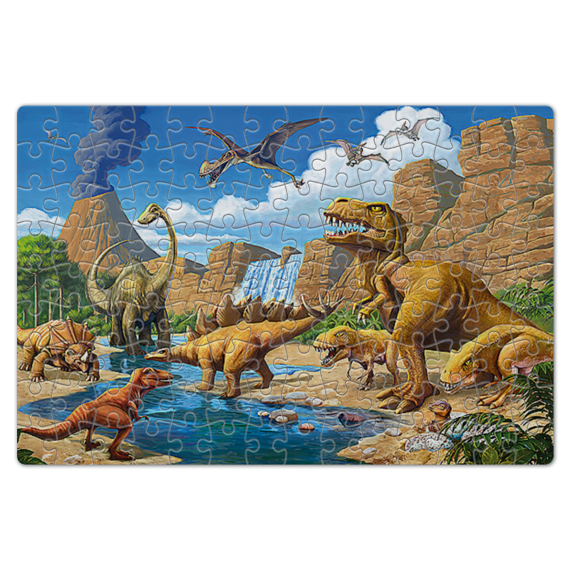 Printio Пазл магнитный 18×27 см (126 элементов) Динозавры