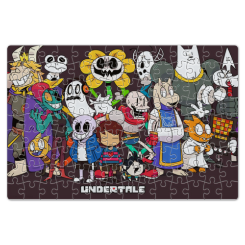 Заказать пазл в Москве. Пазл магнитный 18x27 см (126 элементов) UNDERTALE от robus - готовые дизайны и нанесение принтов.