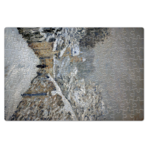 Заказать пазл в Москве. Пазл магнитный 18x27 см (126 элементов) Снег в Лувесьене (картина Альфреда Сислея) от trend - готовые дизайны и нанесение принтов.