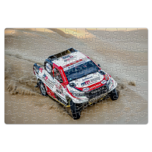 Заказать пазл в Москве. Пазл магнитный 18x27 см (126 элементов) Toyota в пустыне Dakar от Максим Шершаков - готовые дизайны и нанесение принтов.