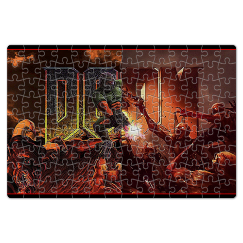 Заказать пазл в Москве. Пазл магнитный 18x27 см (126 элементов) DOOM. от robus - готовые дизайны и нанесение принтов.