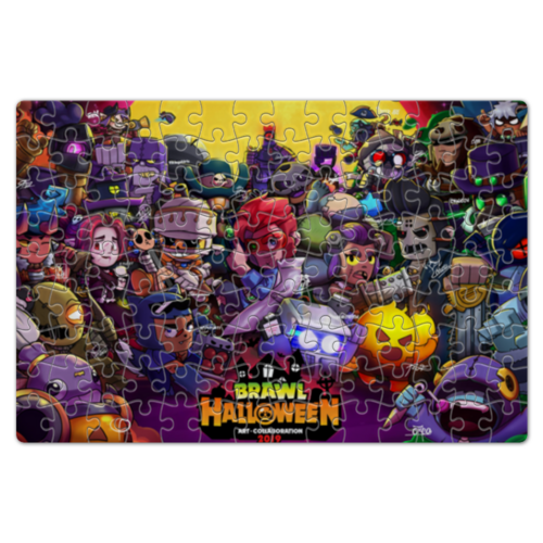 Заказать пазл в Москве. Пазл магнитный 18x27 см (126 элементов) BRAWL STARS от robus - готовые дизайны и нанесение принтов.