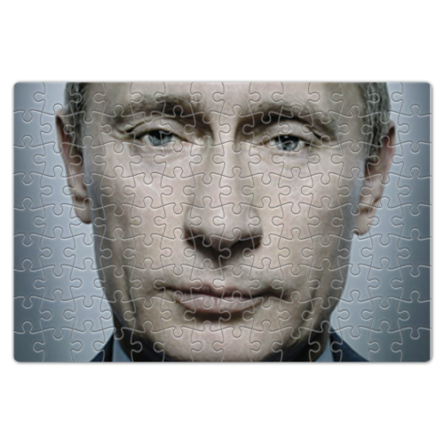 Заказать пазл в Москве. Пазл магнитный 18x27 см (126 элементов) Путин следит от ml7000@mail.ru - готовые дизайны и нанесение принтов.