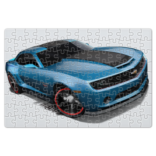Заказать пазл в Москве. Пазл магнитный 18x27 см (126 элементов) Chevrolet Camaro/ Шевроле Камаро от crash - готовые дизайны и нанесение принтов.