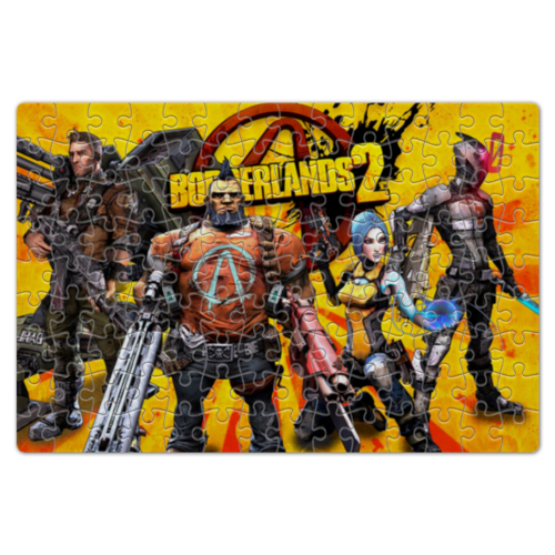Заказать пазл в Москве. Пазл магнитный 18x27 см (126 элементов) BORDERLANDS от robus - готовые дизайны и нанесение принтов.