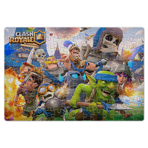 Заказать пазл в Москве. Пазл магнитный 18x27 см (126 элементов) CLASH ROYALE от robus - готовые дизайны и нанесение принтов.