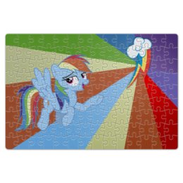 Заказать пазл в Москве. Пазл магнитный 18x27 см (126 элементов) Rainbow Dash Color Line от shadow_dash - готовые дизайны и нанесение принтов.