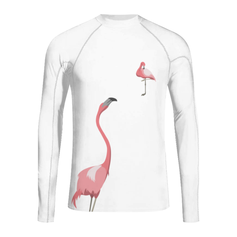Printio Рашгард Тайная любовь розового фламинго printio футболка с полной запечаткой для девочек тайная любовь розового фламинго