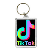 Заказать брелоки в Москве. Брелок прямоугольный 50x35 мм TIK TOK (Tik Tok video) от vista12761@rambler.ru - готовые дизайны и нанесение принтов.