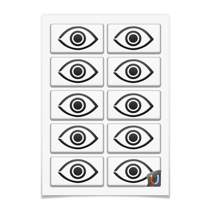 Printio Магниты прямоугольные 9×5 см Бездомный бог (маска с глазом) бытовая коробка для инструментов магниты для холодильника 21026 сувениры lake como itaian прямоугольные магниты на холодильник всемирно известны