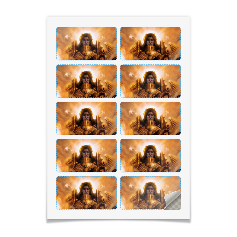 Printio Наклейки прямоугольные 9×5 см Император человечества printio наклейки прямоугольные 9×5 см император человечества