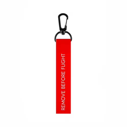Заказать брелоки в Москве. Ремувка Remove before flight от Александр Серебренников - готовые дизайны и нанесение принтов.