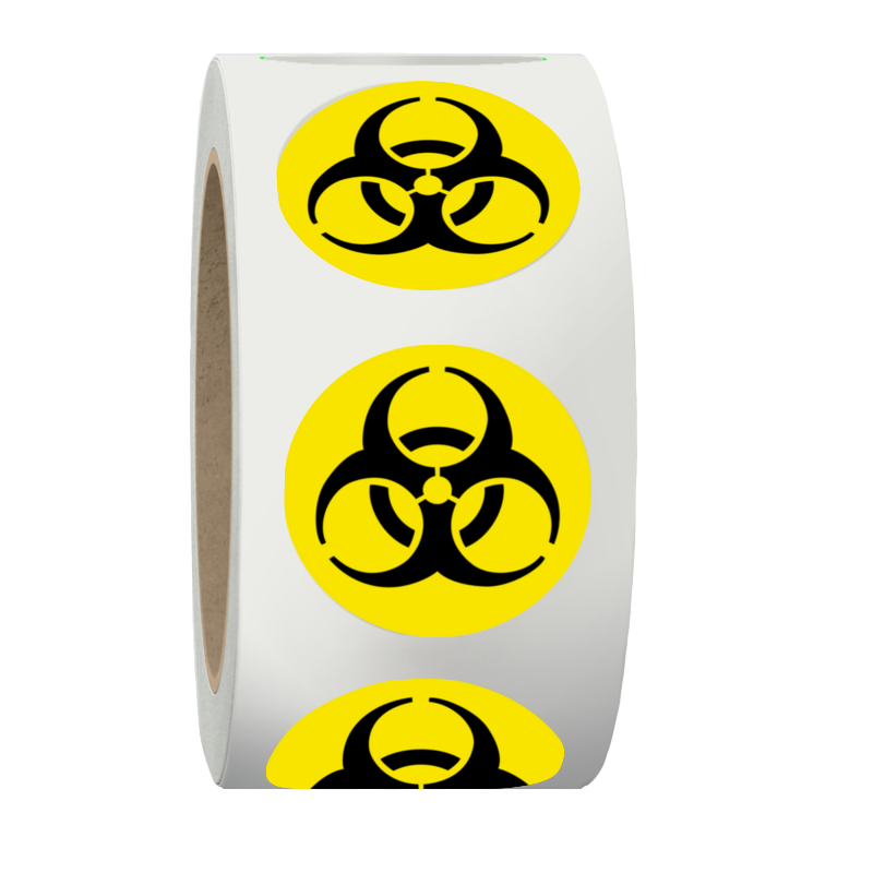 Printio Наклейки в рулоне круглые 50 мм Biohazard спасибо наклейка со смайликом уплотнительные этикетки 100 500 шт желтые круглые точки детские наклейки скрапбукинг канцелярские принадл