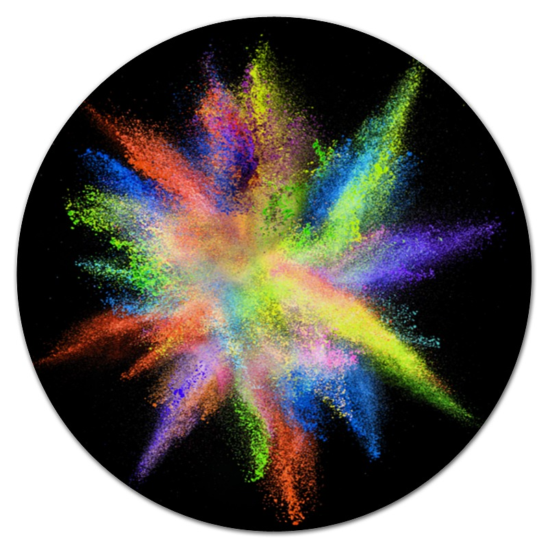 Printio Коврик для мышки (круглый) Взрыв красок взрыв красок