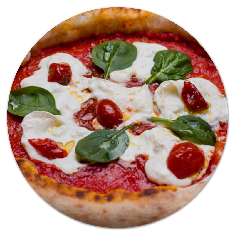 Printio Коврик для мышки (круглый) Пицца ресторанная кухня выпечка