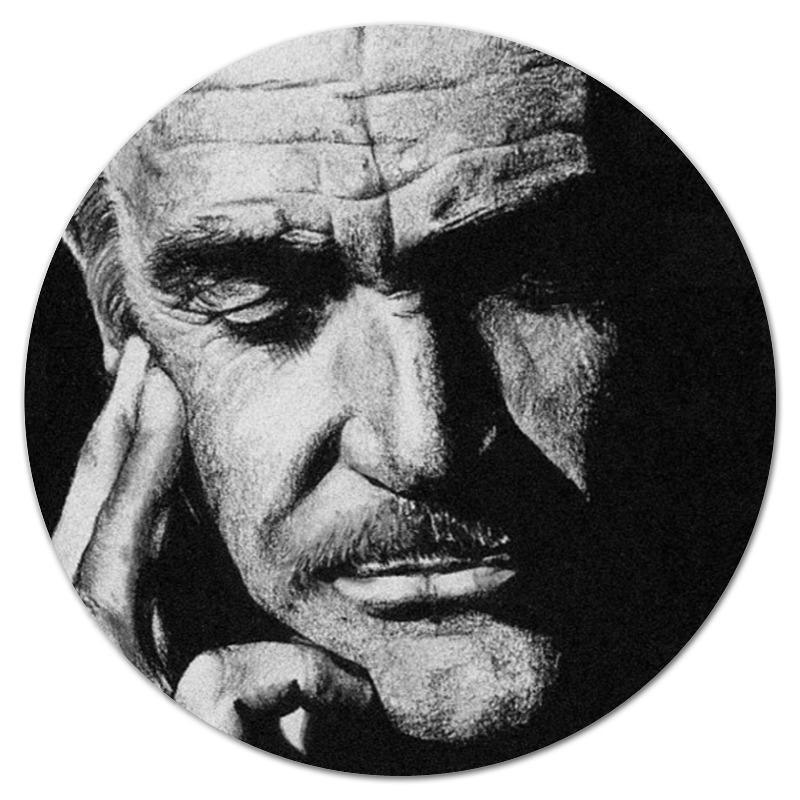 Printio Коврик для мышки (круглый) Sean connery