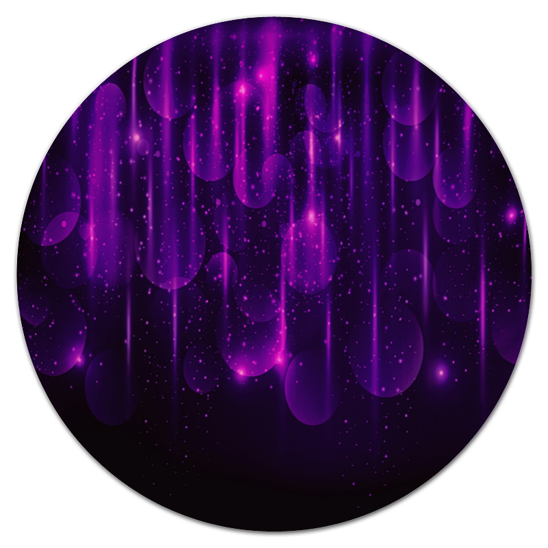 Printio Коврик для мышки (круглый) Фиолетовые вспышки