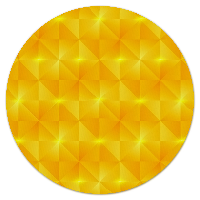 Printio Коврик для мышки (круглый) Желтые квадраты printio коврик для мышки круглый желтые ромбы