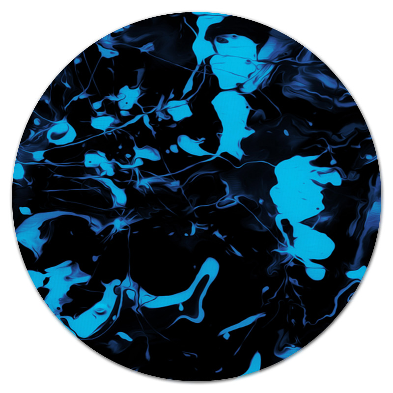 Printio Коврик для мышки (круглый) Голубые брызги