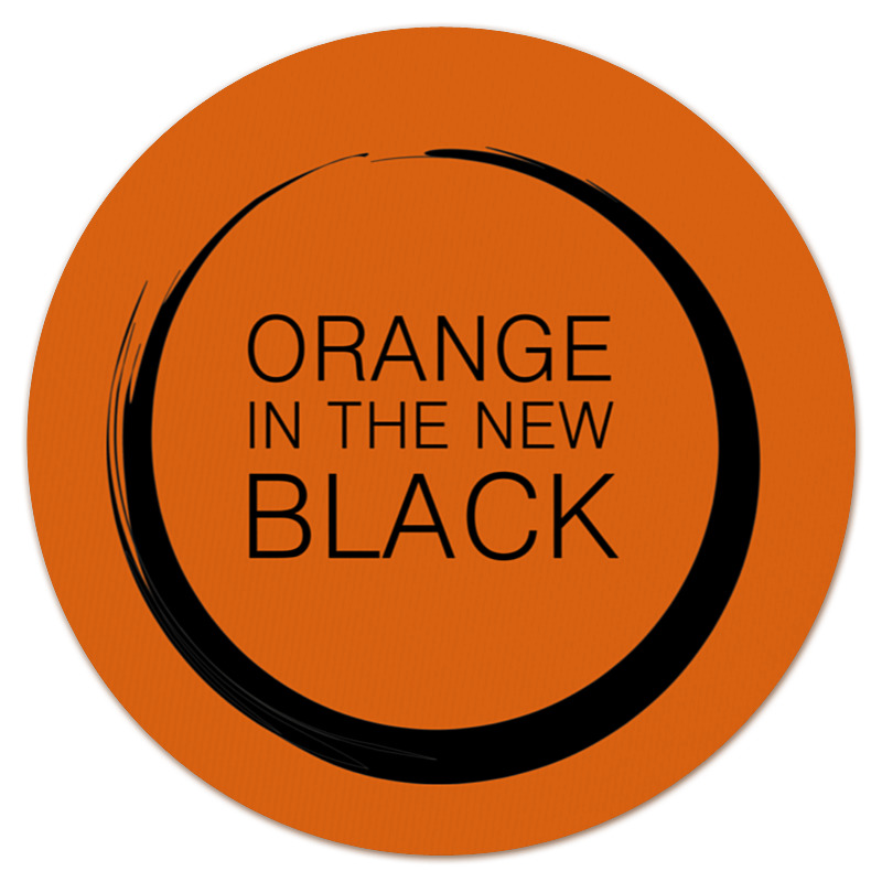 Printio Коврик для мышки (круглый) Orange in the new black