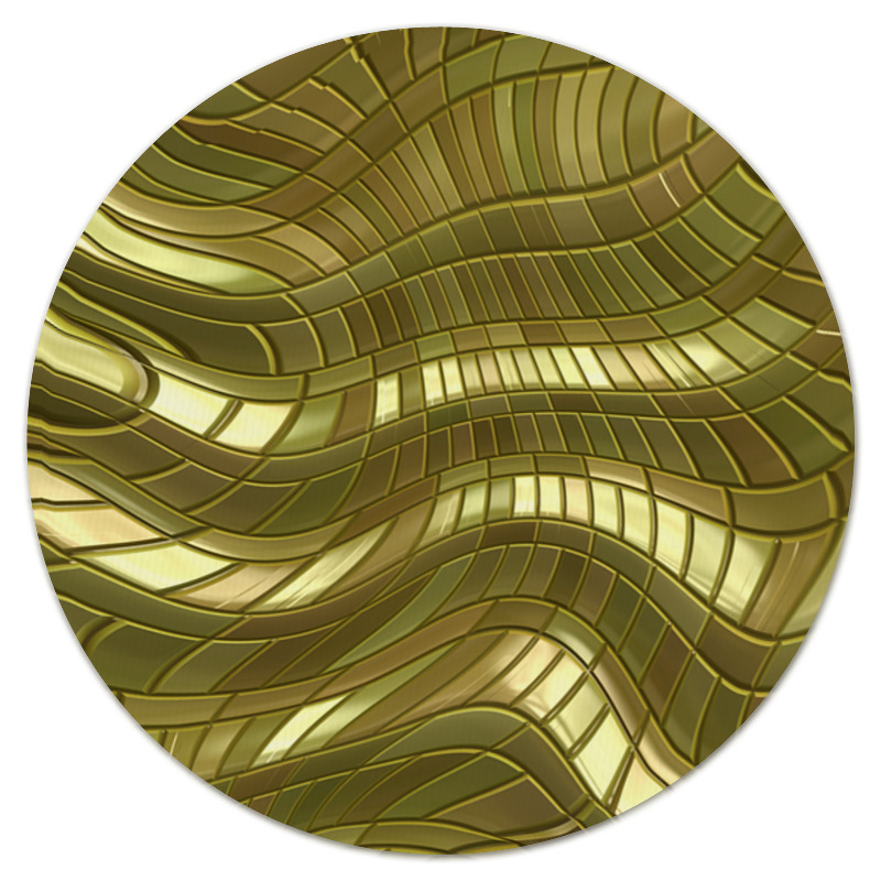 Printio Коврик для мышки (круглый) Золотые полосы printio коврик для мышки круглый золотые рыбки