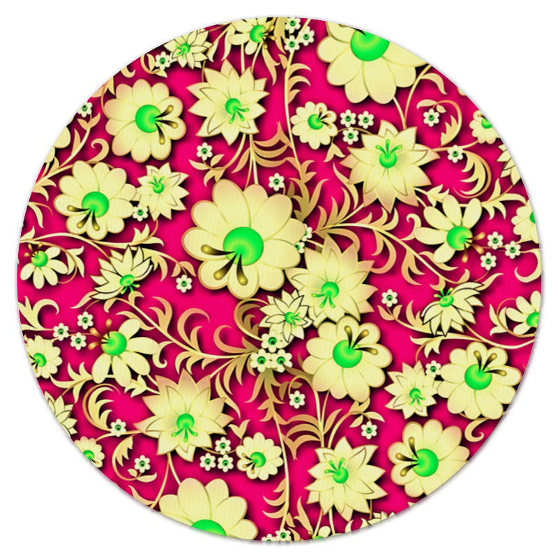 Printio Коврик для мышки (круглый) Цветочная поляна printio коврик для мышки круглый цветочная фея
